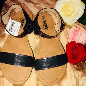 Black/Silver sandals BRAND NEW